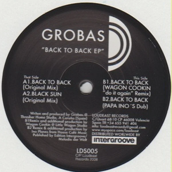 Cover of Back To Back EP