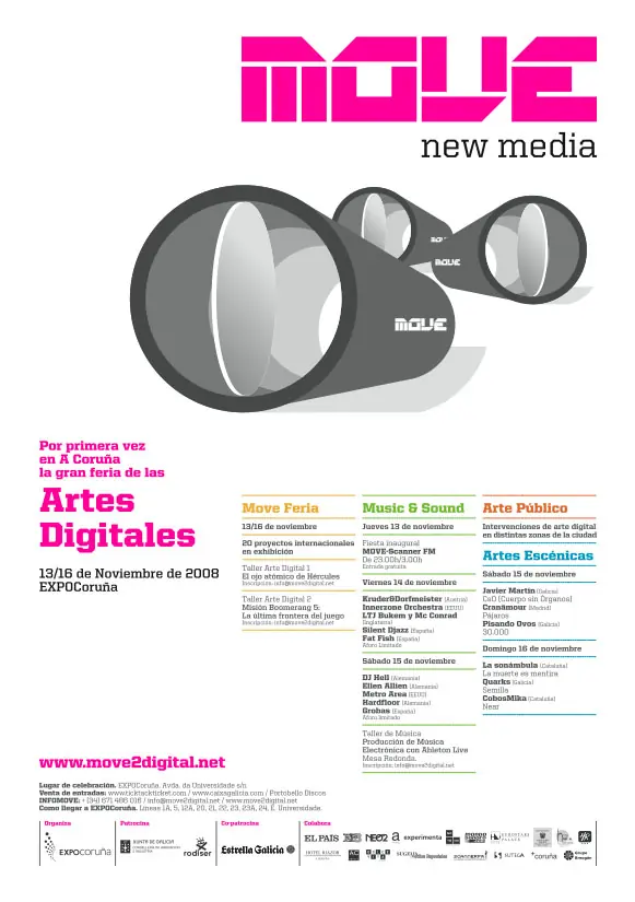 MOVE new media, November 13 to 16, 2008, EXPOCoruña